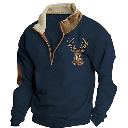 Hartmann™ | Eleganter Pullover mit Dreiviertel-Reißverschluss